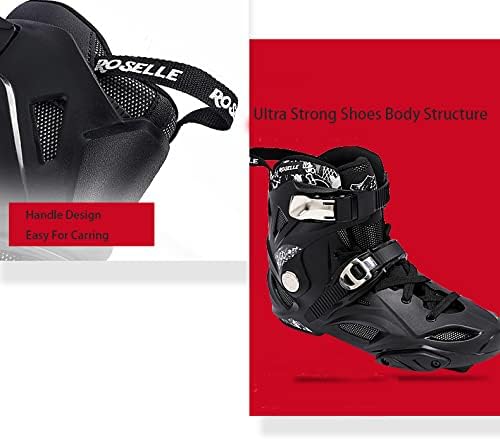 Inline Skates for Adult, Professional Single Row Roller Blades Speed Skating Shoes, Upgrade Wheel and Performance Skates with No Physical Brake