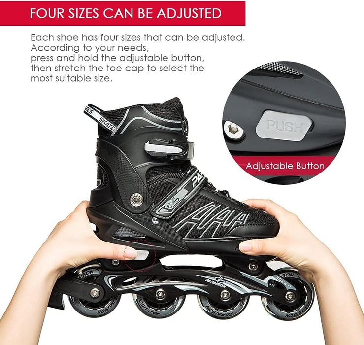 Professional Inline Skating Shoes For Kids and Adults, 8 Lighting Wheel Comfort Skate Shoes, Children and Adults roller skates