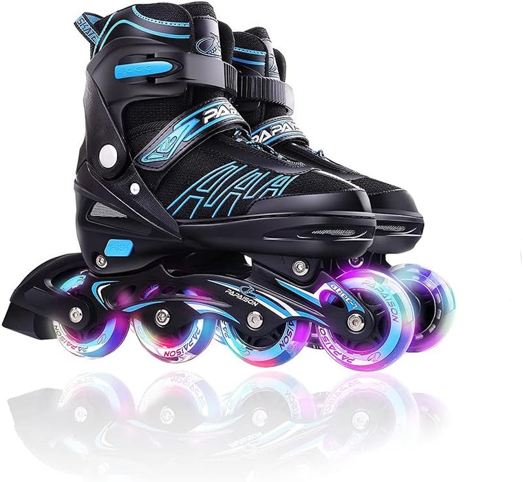 Professional Inline Skating Shoes For Kids and Adults, 8 Lighting Wheel Comfort Skate Shoes, Children and Adults roller skates