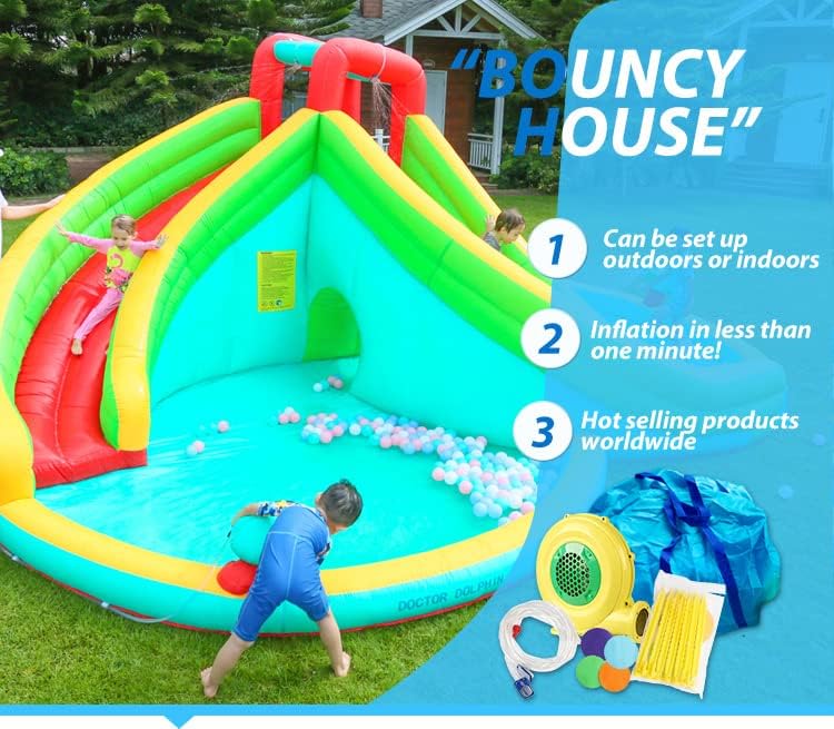 Inflatable Twin Water Slide for Kids Outdoor Play - Double the Fun