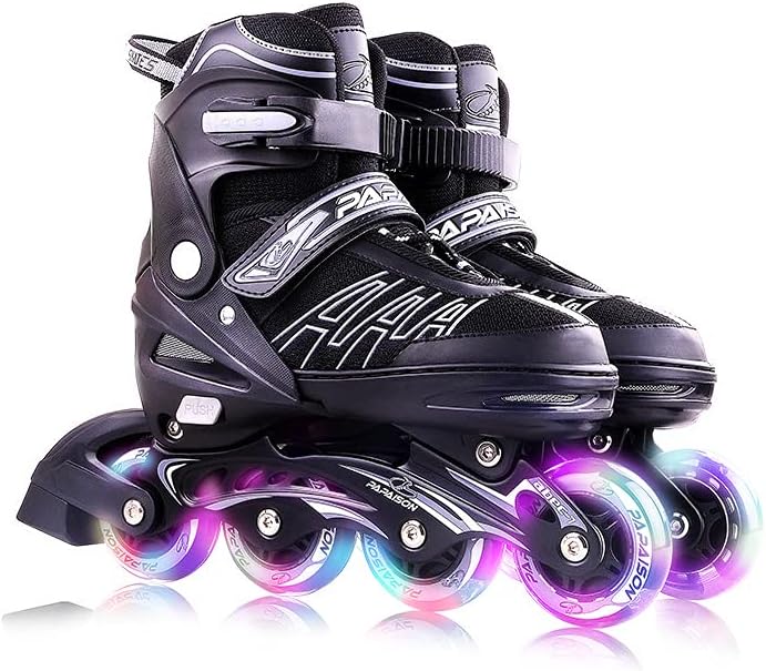 Professional Inline Skating Shoes For Kids and Adults, 8 Lighting Wheel Comfort Skate Shoes, Children and Adults roller skates