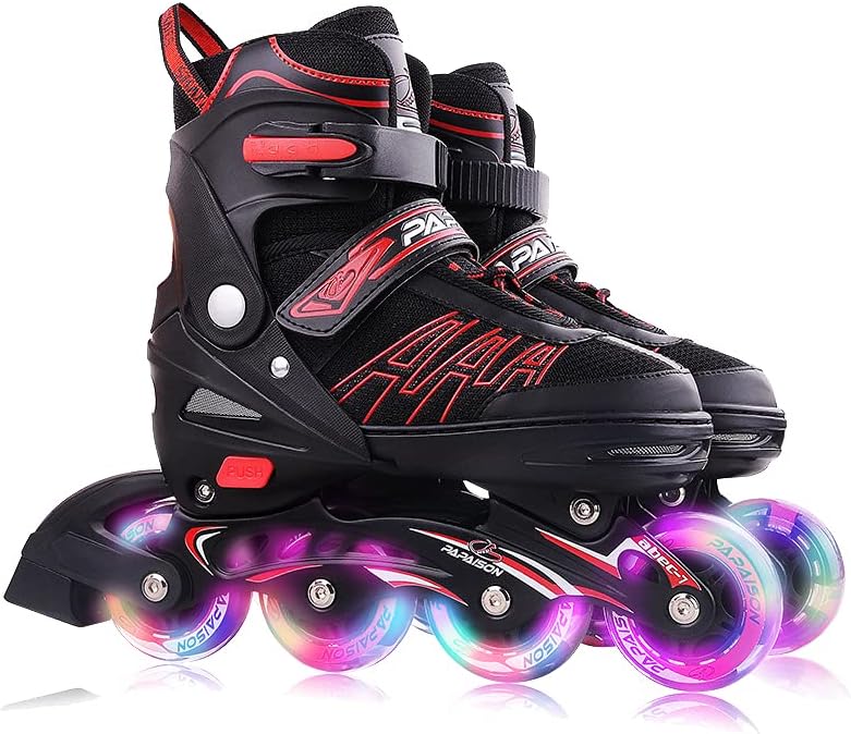 Professional Inline Skating Shoes For Kids and Adults, 8 Lighting Wheel Comfort Skate Shoes, Children and Adults roller skates