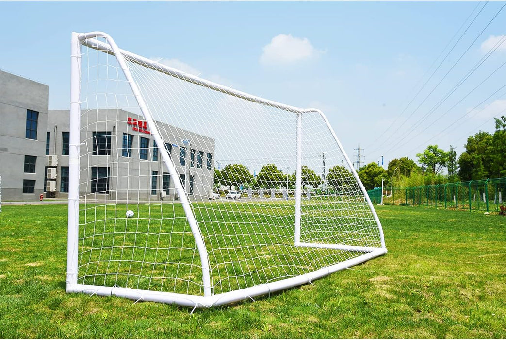 Kids Safety PVC Football Goal, Youth Professional PVC Soccer Goal for Backyard, Schools, Colleges and Soccer Camps