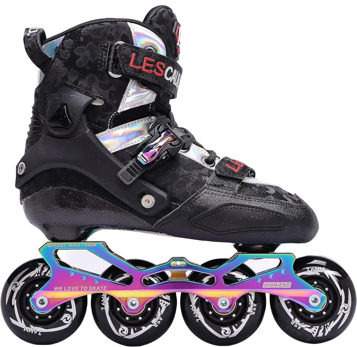 GT-WHEEL Luxury Carbon Fiber Professional Inline Skating Shoes, Adult Performance Skating Shoes Outdoor Fun Play