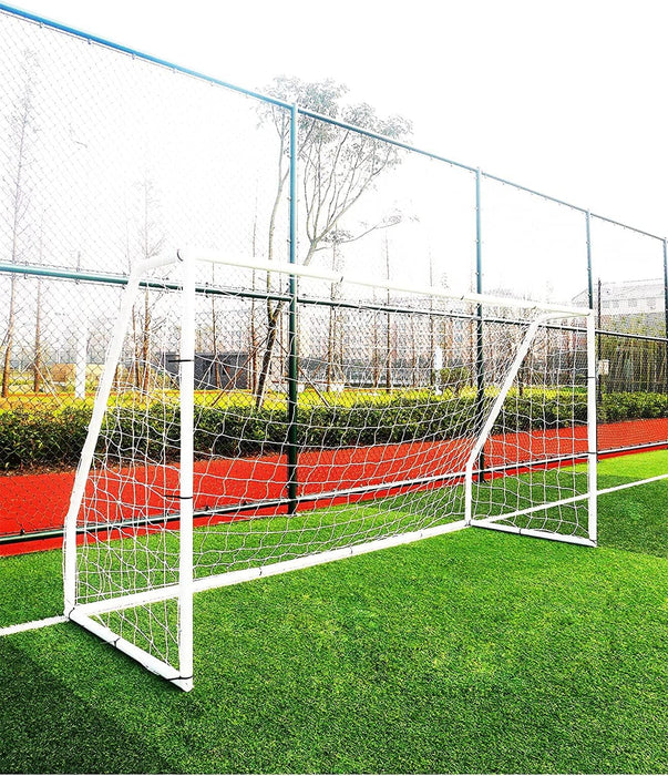 Metal Football Goals for Playing & Club Players Training, Ultra Strong Frame Soccer Goal for all ages