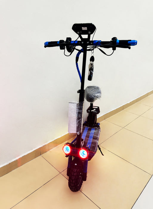 E10 Pro 36V Adult Electric Scooter with LED Body Lights & Bluetooth – 55 km/h Speed