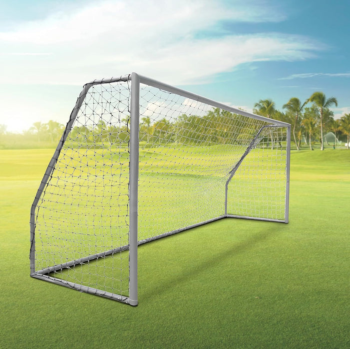 Platinum Steel Football Goal Heavy Duty Premium quality 76mm with Durable Net Perfect for Backyards and Professional Fields