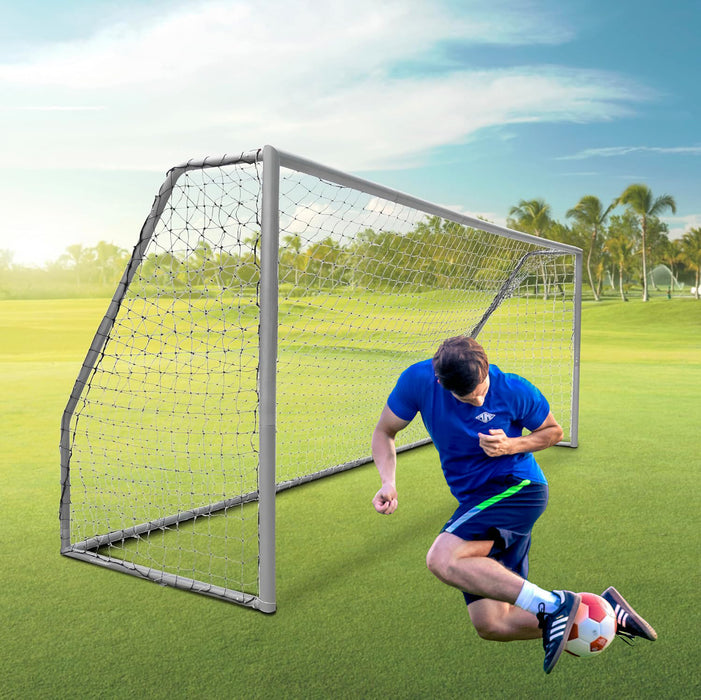 Platinum Steel Football Goal Heavy Duty Premium quality 76mm with Durable Net Perfect for Backyards and Professional Fields