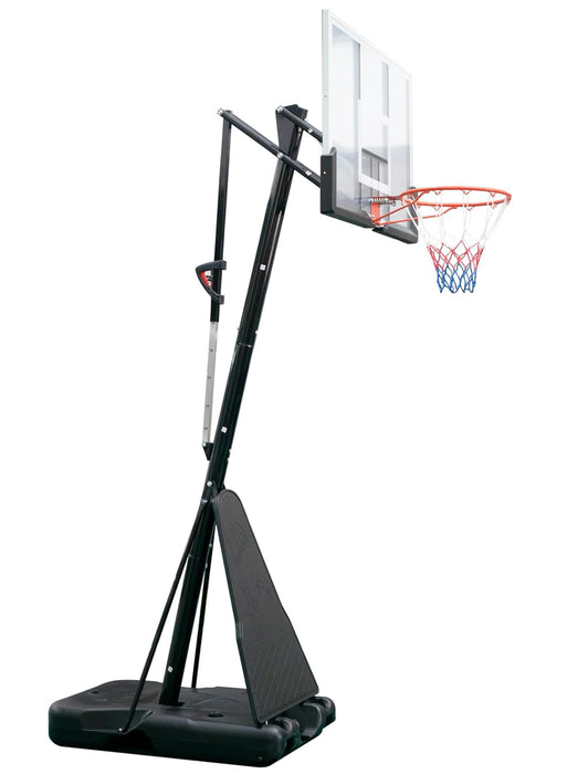 Portable Basketball Hoop for Outdoor & Indoor Use Height Adjustable 7.2FT to 10FT 44"-48" Shatterproof Backboard Pro-Style Breakaway Rim Heavy-Duty Base with Wheels for Adults & Teens