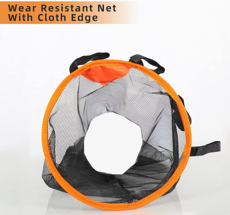 Goal Target Net Soccer Top Corner Target Bins Set Easy Setup for Accurate Shooting Training with Carrying Bag(2 Pcs)