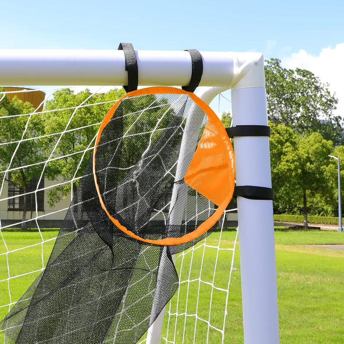 Goal Target Net Soccer Top Corner Target Bins Set Easy Setup for Accurate Shooting Training with Carrying Bag(2 Pcs)