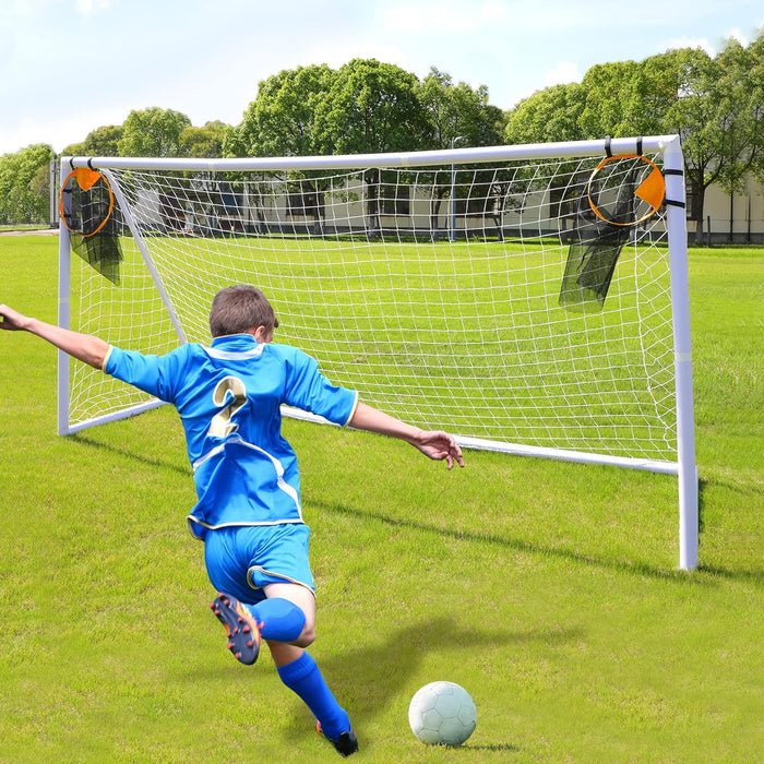 Goal Target Net Soccer Top Corner Target Bins Set Easy Setup for Accurate Shooting Training with Carrying Bag(2 Pcs)