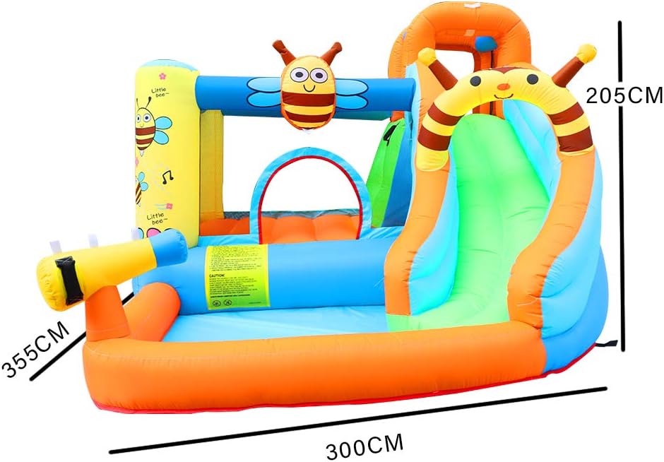 GT-Wheel Inflatable Water Park Honeybee Bouncy Castle slide