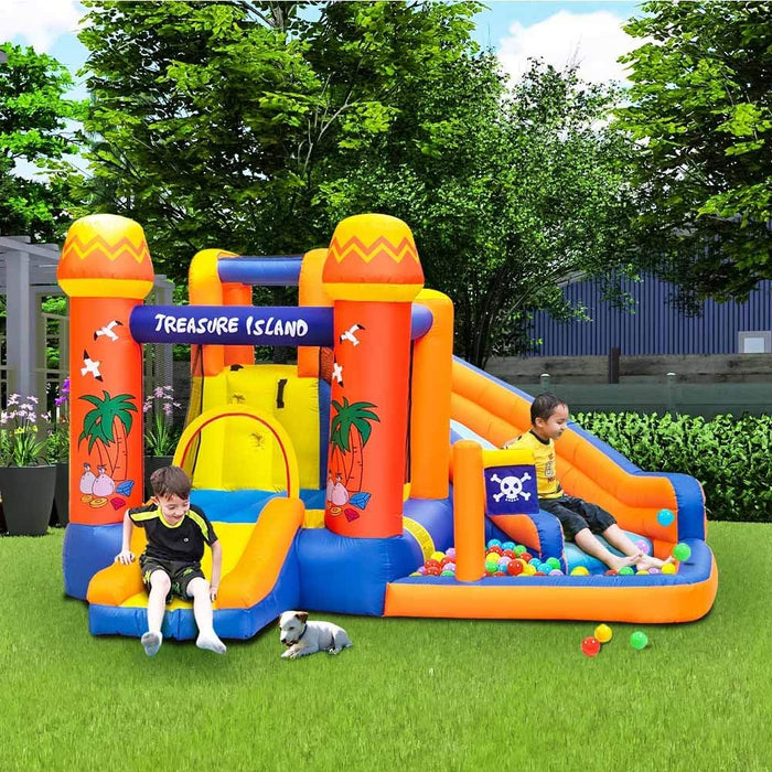 GT-Wheel Inflatable Water Park Treasure Island Bouncy Castle Slide