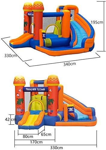 GT-Wheel Inflatable Water Park Treasure Island Bouncy Castle Slide