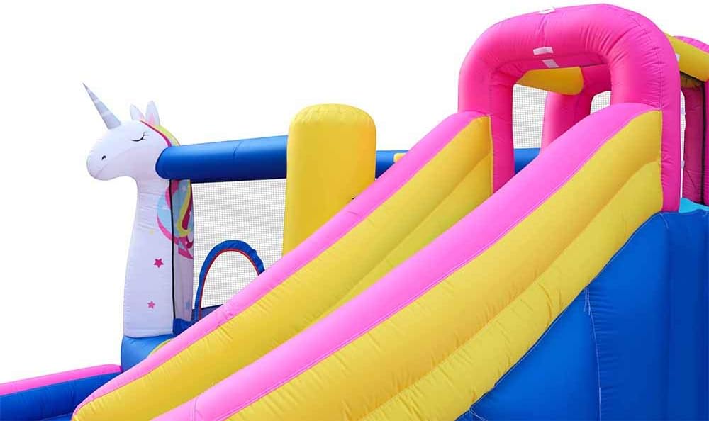 GT-Wheel Inflatable Water Park Unicorn bouncer with Water slide