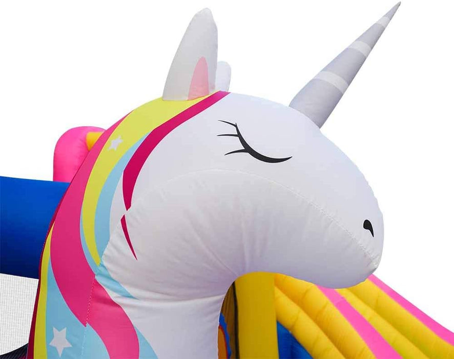 GT-Wheel Inflatable Water Park Unicorn bouncer with Water slide