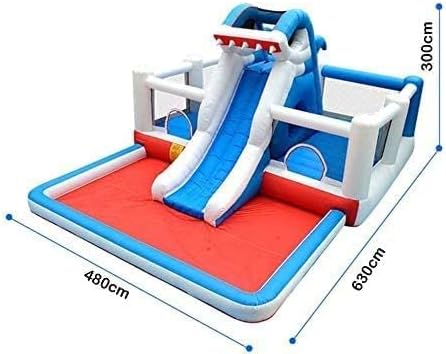 GT-Wheel Shark Design Kids Inflatable Water Slide Bouncy Castle