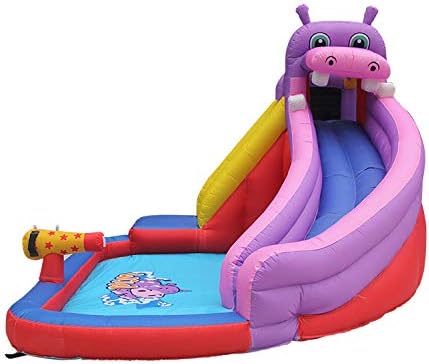 GT-Wheel Hippo Design Inflatable Bouncy Castle Water Park Slide