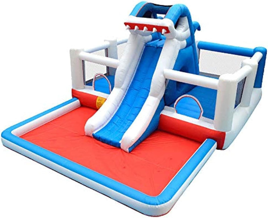 GT-Wheel Shark Design Kids Inflatable Water Slide Bouncy Castle